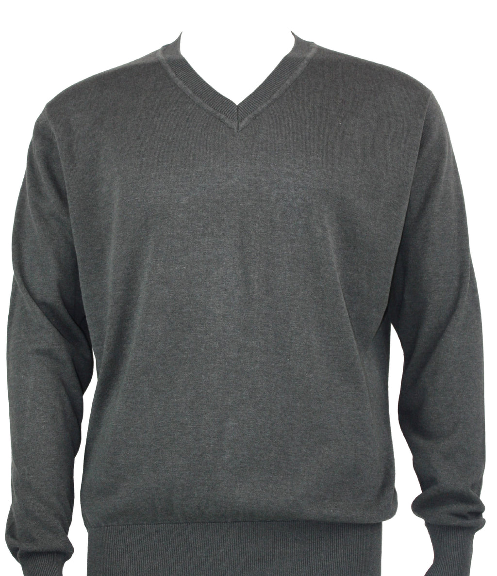 Bassiri L/S V-Neck Smoke Sweater 627