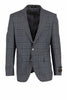 Tiglio Luxe Gray with Windowpane Dolcetto Modern Fit, Pure Wool Jacket TL3326