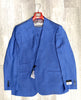 Tiglio Rosso Orvietto  Solid Blue Wool Suit/Vest TL4017