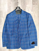 Tiglio Luxe Dolcetto Modern Fit Blue Windowpane Suit TL4037