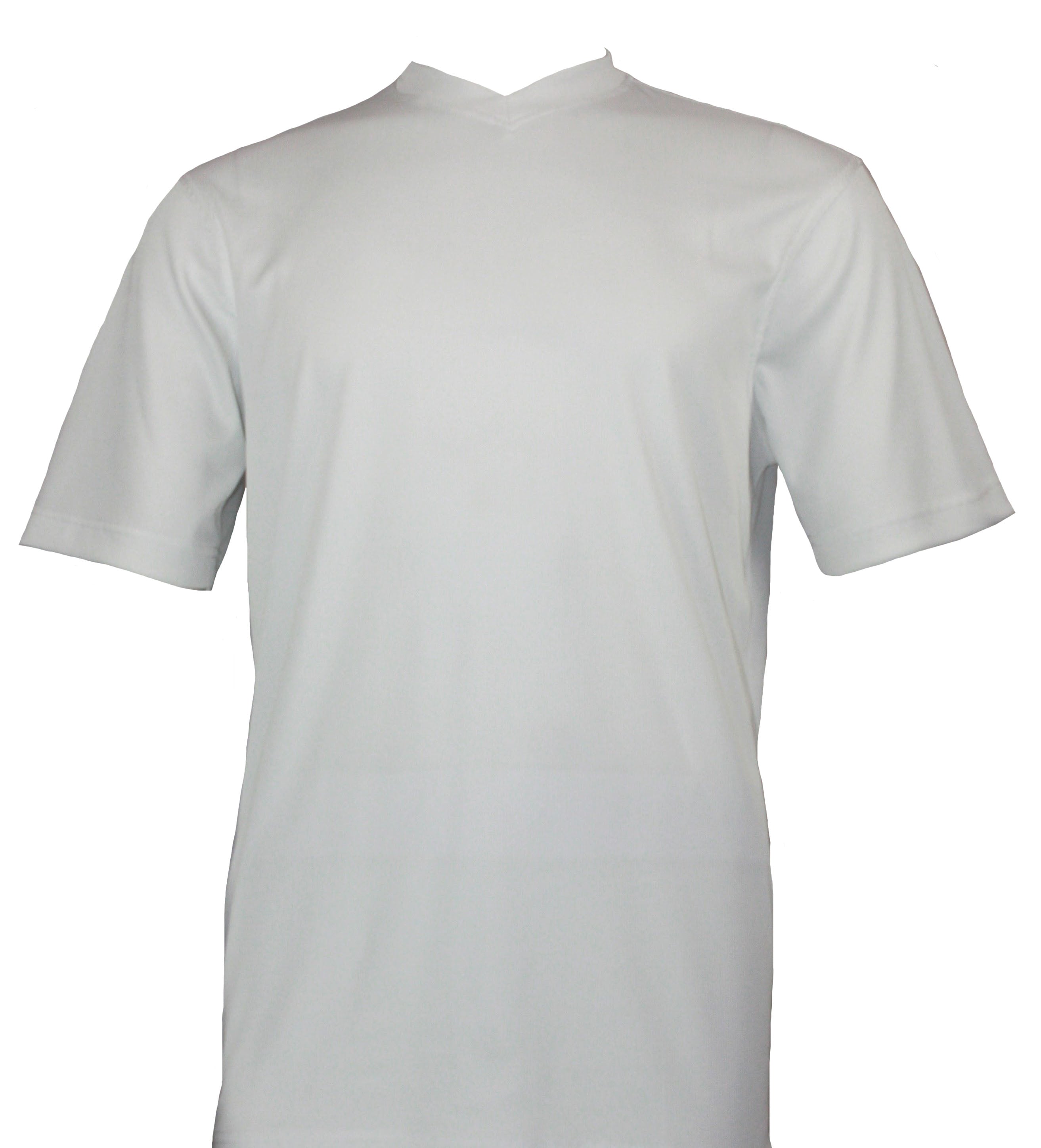 Bassiri S/S V-Neck White T-Shirt 219 - Unique Design Menswear