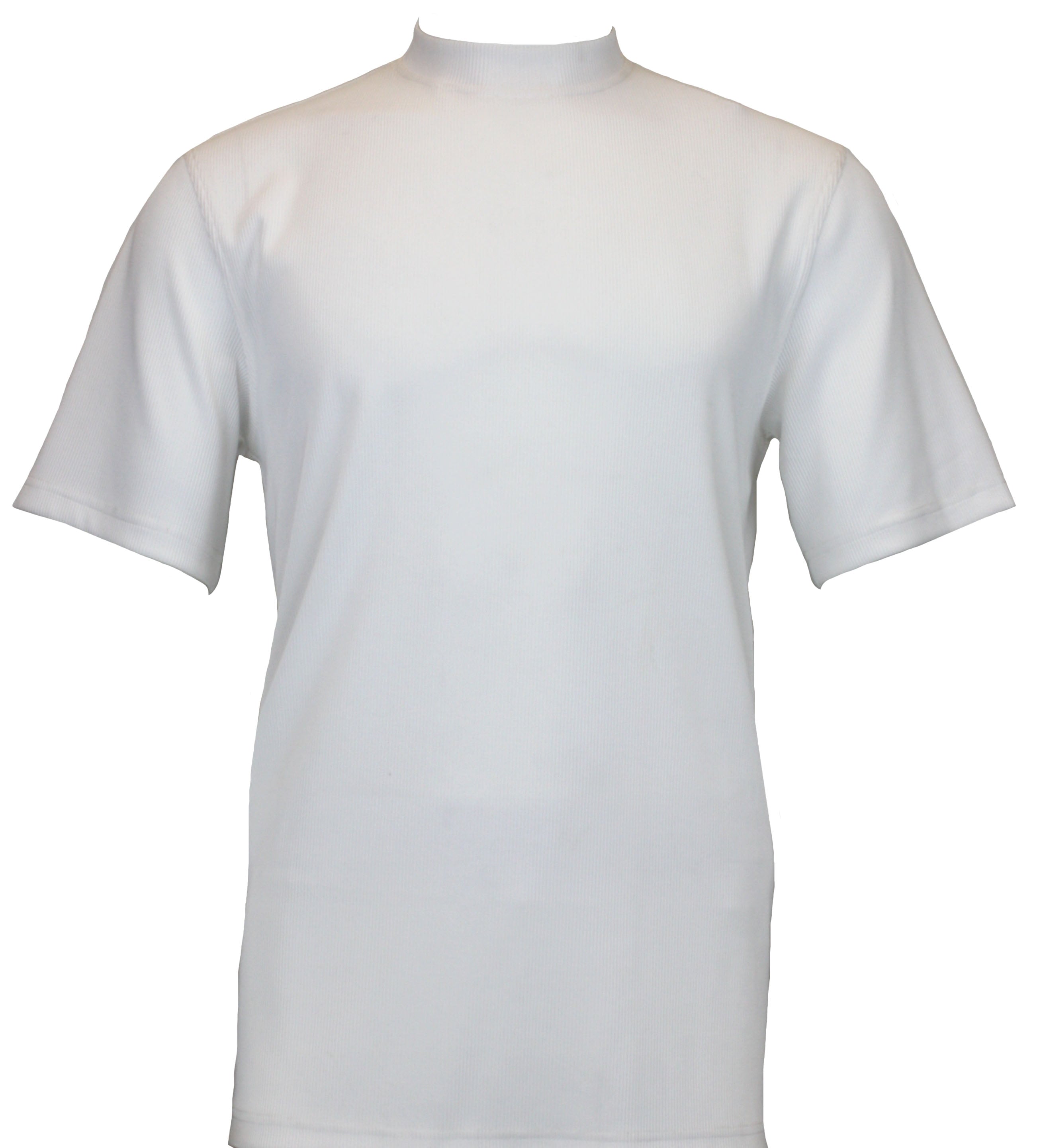 Bassiri S/S Mock-Neck White T-Shirt 218