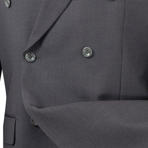 Vinci Regular Fit Double Breasted 2 Piece Suit (Heather Gray) DC900-1