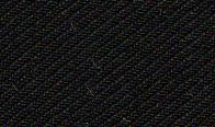 Close-up of black denim fabric showcasing a diagonal weave pattern, reminiscent of the refined texture found in Inserch's Regular Fit Two Pleat T/R Pant P1199S-01 Black with its double welt back pockets.