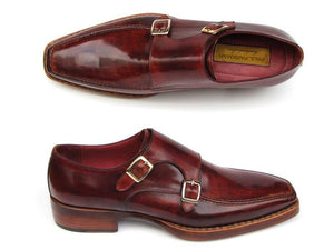 Paul Parkman Double Monkstrap Goodyear Welted Shoes - 061-BRD