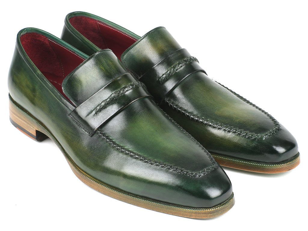 Paul Parkman Loafer Shoes Green - 068-GRN