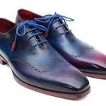 Paul Parkman Blue & Purple Wingtip Oxfords - 084VX55