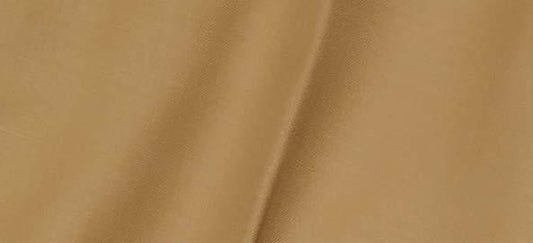 Close-up of the Inserch Slim Fit Flat Front T/R Dress Pant P3999S-09 Khaki, featuring a light brown poly-rayon blend fabric with a visible seam running vertically through the center, reminiscent of its design.