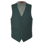 RENOIR Green Business Suit Vest Regular Fit Dress Suit Waistcoat 201-9