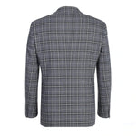 RENOIR Grey Classic Fit Single Breasted Check Suit 293-14