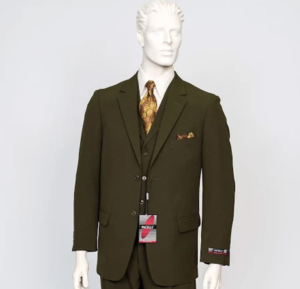 Pacelli 3pc Green Suit CAMERON-10004