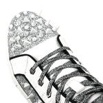FI-2369 White Spikes High Top Sneakers by Fiesso