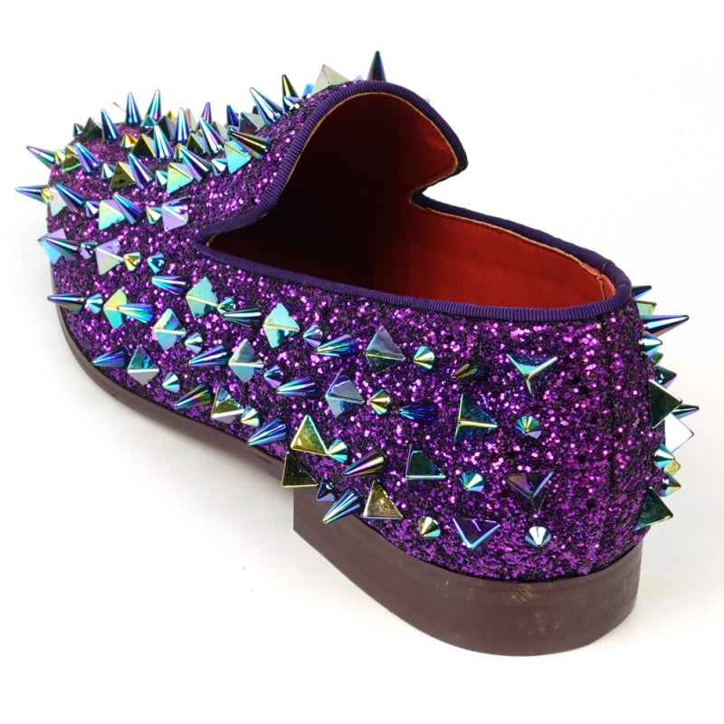 Purple spike sale dress shoes