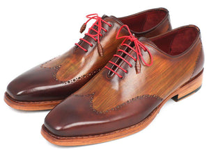 Paul Parkman Wingtip Oxford Goodyear Welted Brown & Camel - 81BRW74