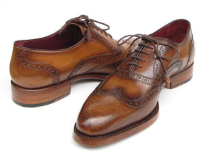Paul Parkman Wingtip Oxford Goodyear Welted Tobacco - 027-TAB