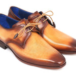 Paul Parkman Brown & Camel Hand-Painted Derby Shoes - 326-CMLBRW