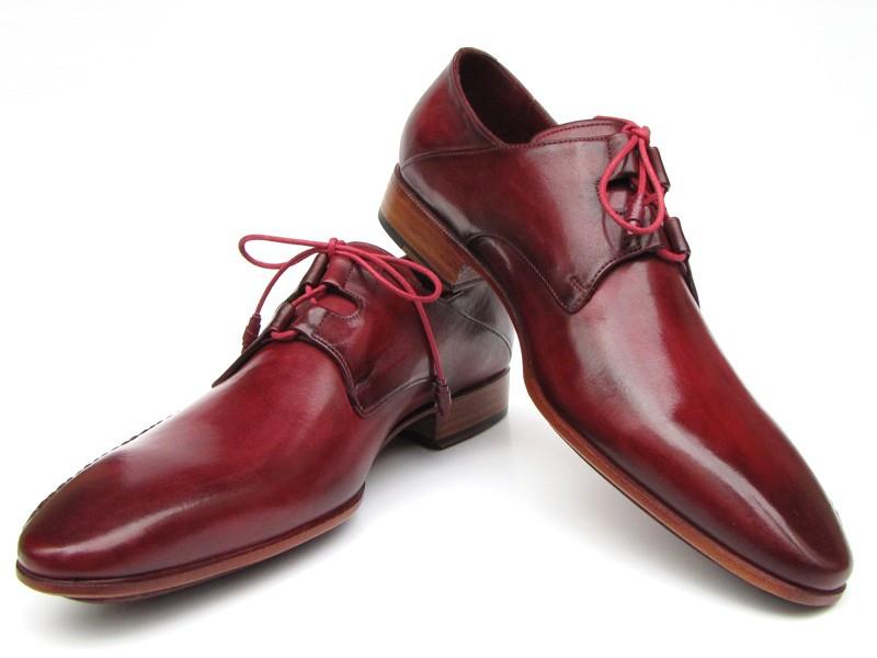 Paul Parkman Ghillie Lacing Handsewn Shoes Burgundy - 022-BUR