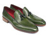 Paul Parkman Tassel Loafer Green Hand Painted Leather - 083-GREEN