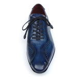 Paul Parkman Handmade Lace-Up Casual Shoes Blue - 84654-BLU