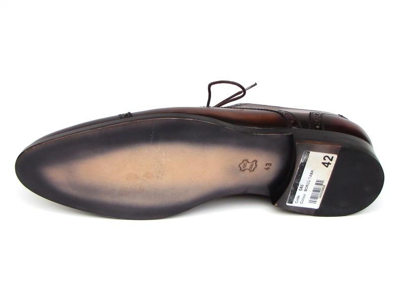Paul Parkman Bordeaux & Tobacco Derby Shoes - 046-BRD-BRW