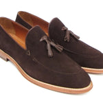 Paul Parkman Tassel Loafer Brown Suede Shoes - 087-BRW
