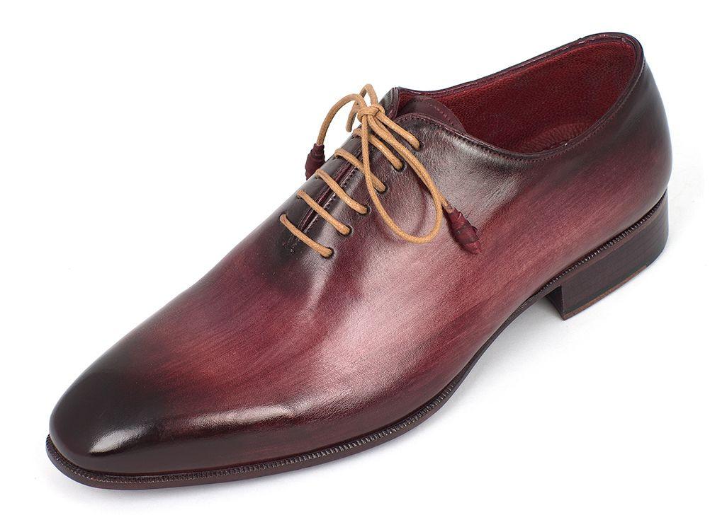 Crafted with couture-level precision, the Paul Parkman Burgundy Wholecut Plain Toe Oxfords - DS65BUR are handmade from exquisite hand-painted calfskin leather. These oxford shoes feature stylish brown laces and showcase elegance from both top and side views.