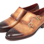 Paul Parkman Two Tone Double Monkstrap Shoes - HT54-CML