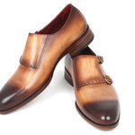 Paul Parkman Two Tone Double Monkstrap Shoes - HT54-CML