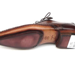 Paul Parkman Captoe Oxfords Brown Hand Painted Shoes - 5032-BRW