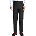 RENOIR Black Classic Fit Flat Front Suit Separate Pants 201-1
