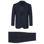 RENOIR Dark Navy 2-Piece Classic Fit Single Breasted Notch Lapel Suit 201-2