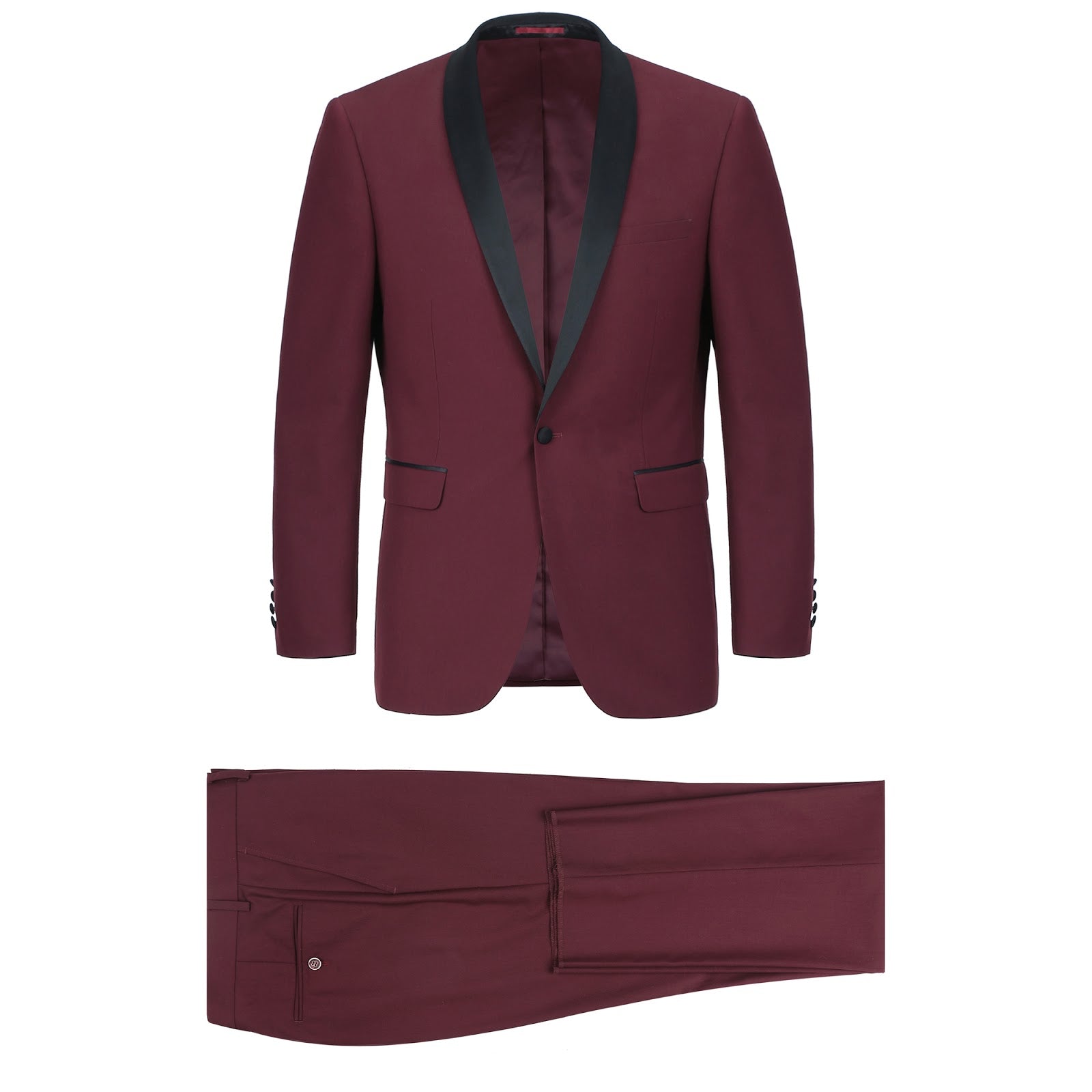 RENOIR 2-Piece Slim Fit Shawl Lapel Tuxedo Suit SH201-8