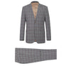 RENOIR Two Piece Slim Fit Stretch Windowpane Check Dress Suit 293-7