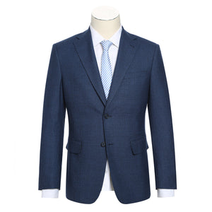 ENGLISH LAUNDRY Wool Blue Checked Notch Suit 52-50-095