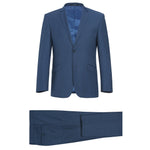 RENOIR 2-Piece Slim Fit Single Breasted Wool Suit 557-1 – Unique