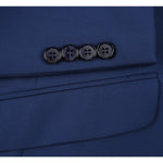 RENOIR Royal Blue 2-Piece Classic Fit Single Breasted Notch Lapel Suit 201-20