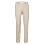 RENOIR Beige Classic Fit Flat Front Suit Separate Pants 201-3