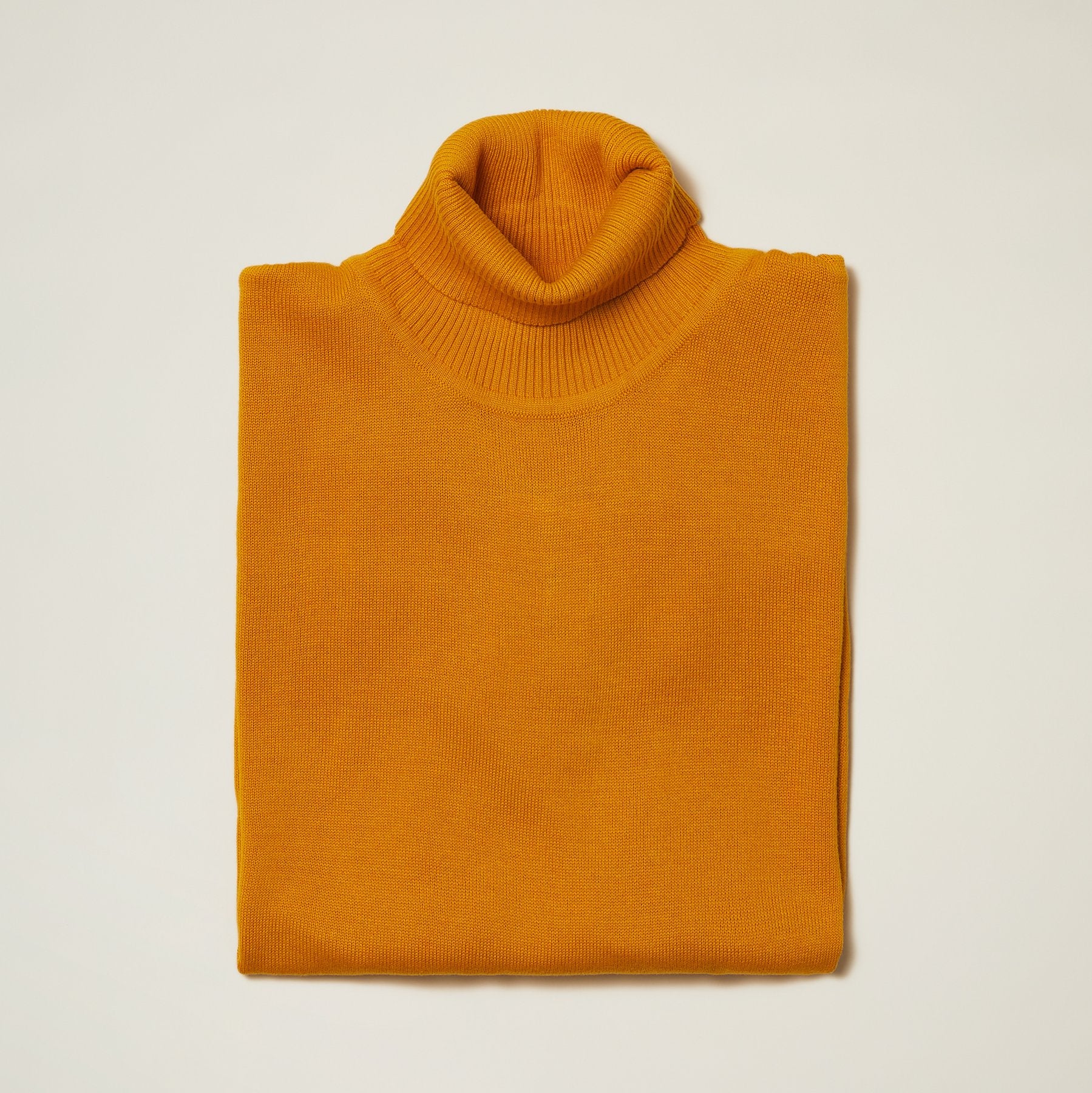 Inserch Cotton Blend Turtleneck Sweater Mustard 4708