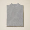 Inserch Cotton Blend Mock Neck Sweater Grey 4308