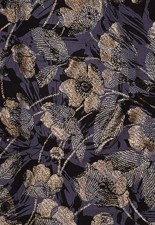 Inserch Abstract Floral Knit Shirt 2248-33 Grey