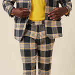Inserch Modern Fit Glenn Check Suit BL257-50 Charcoal