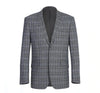 RENOIR Grey Classic Fit Single Breasted Check Suit 293-14