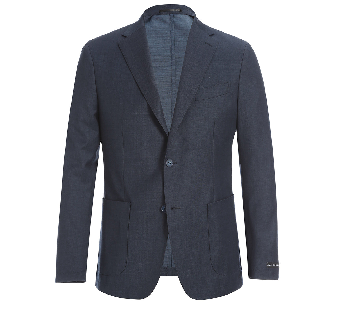 Introducing the Pellagio Gray Slim Fit Travel Suit, a premium addition to your travel wardrobe. Expertly crafted, this suit features anti-microbial properties, nature stretch for optimal comfort, and is wrinkle-resistant for ease of travel. While it comes in a stylish gray rather than dark blue, its timeless design ensures versatility wherever you go.