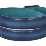 Paul Parkman Leather Belt Dual Tone Blue & Turquoise B01-BLU-TRQ