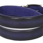 Paul Parkman Leather Belt Dual Tone Navy & Blue - B01-NVY-BLU