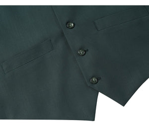 RENOIR Green Business Suit Vest Regular Fit Dress Suit Waistcoat 201-9