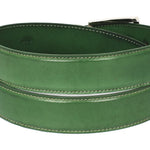 Paul Parkman Leather Belt Hand-Painted Green - B01-LGRN