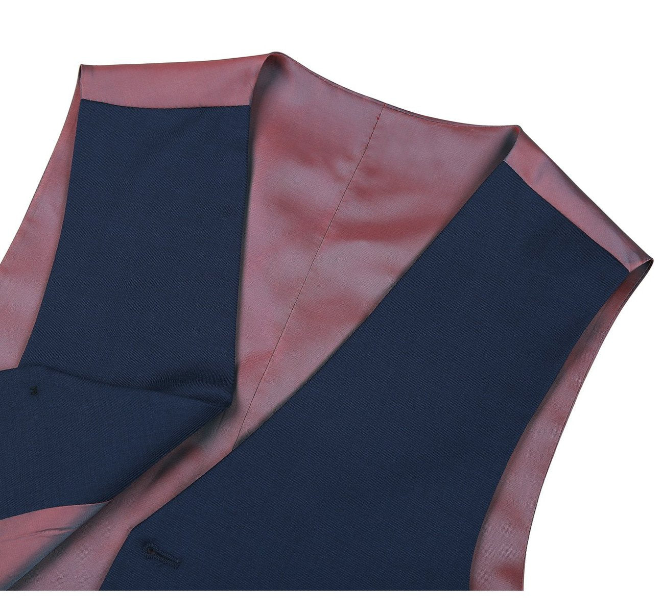 RENOIR Blue Wool Suit Vest Regular Fit Dress Suit Waistcoat 508-19