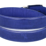 Paul Parkman Leather Belt Hand-Painted Cobalt Blue - B01-BLU