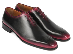 Paul Parkman Black & Red Men's Oxford Shoes - KR254-01-83